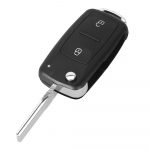 2-button car key replacement with blade for Volkswagen VW