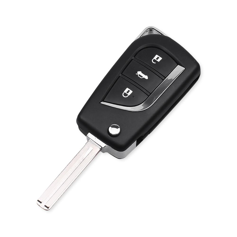 3 buttons flip key shell remote case for Toyota