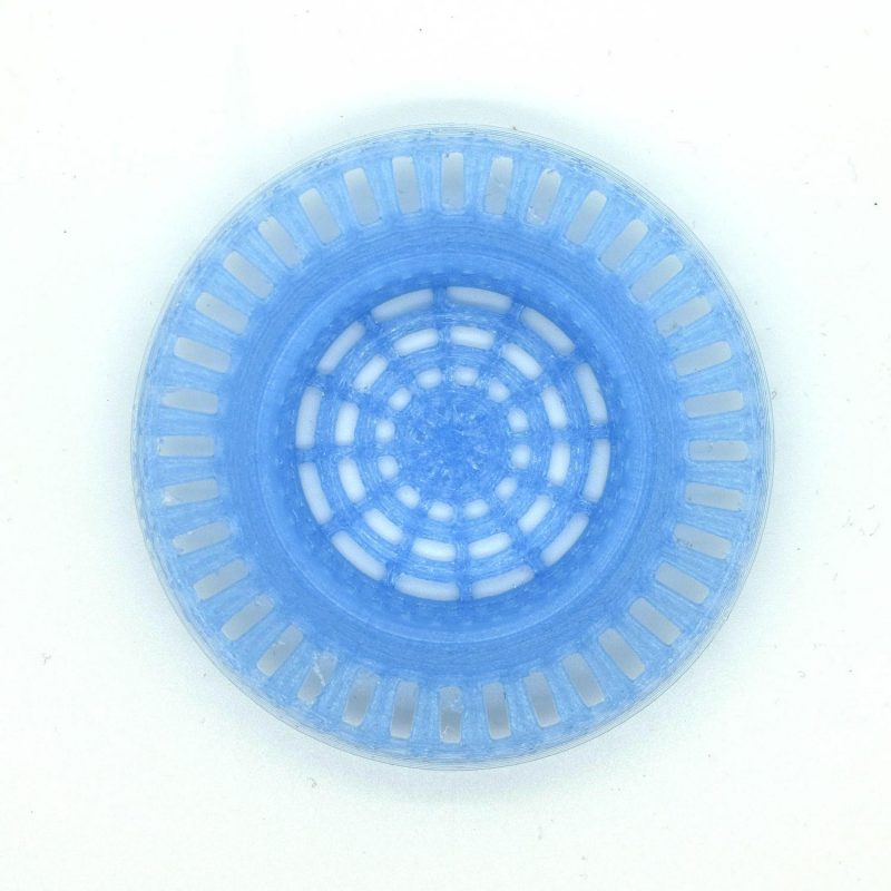 2x Sink stop stopper PETG plastic blue