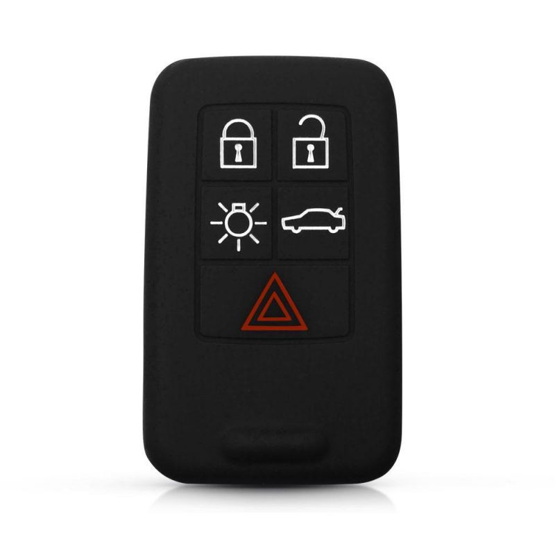 5/6 knap silicone car key case for Volvo