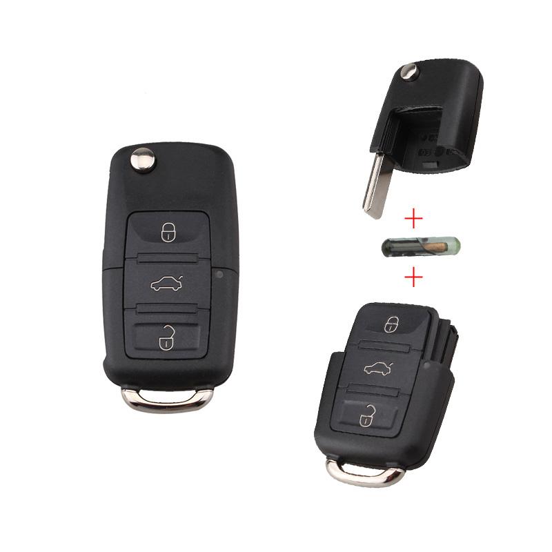 3 buttons 434Mhz remote key 434Mhz for VW Volkswagen Skoda