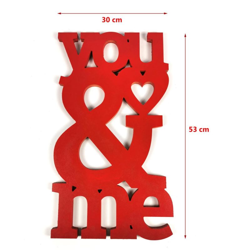 You & Me Valentine love home decoration 53cm