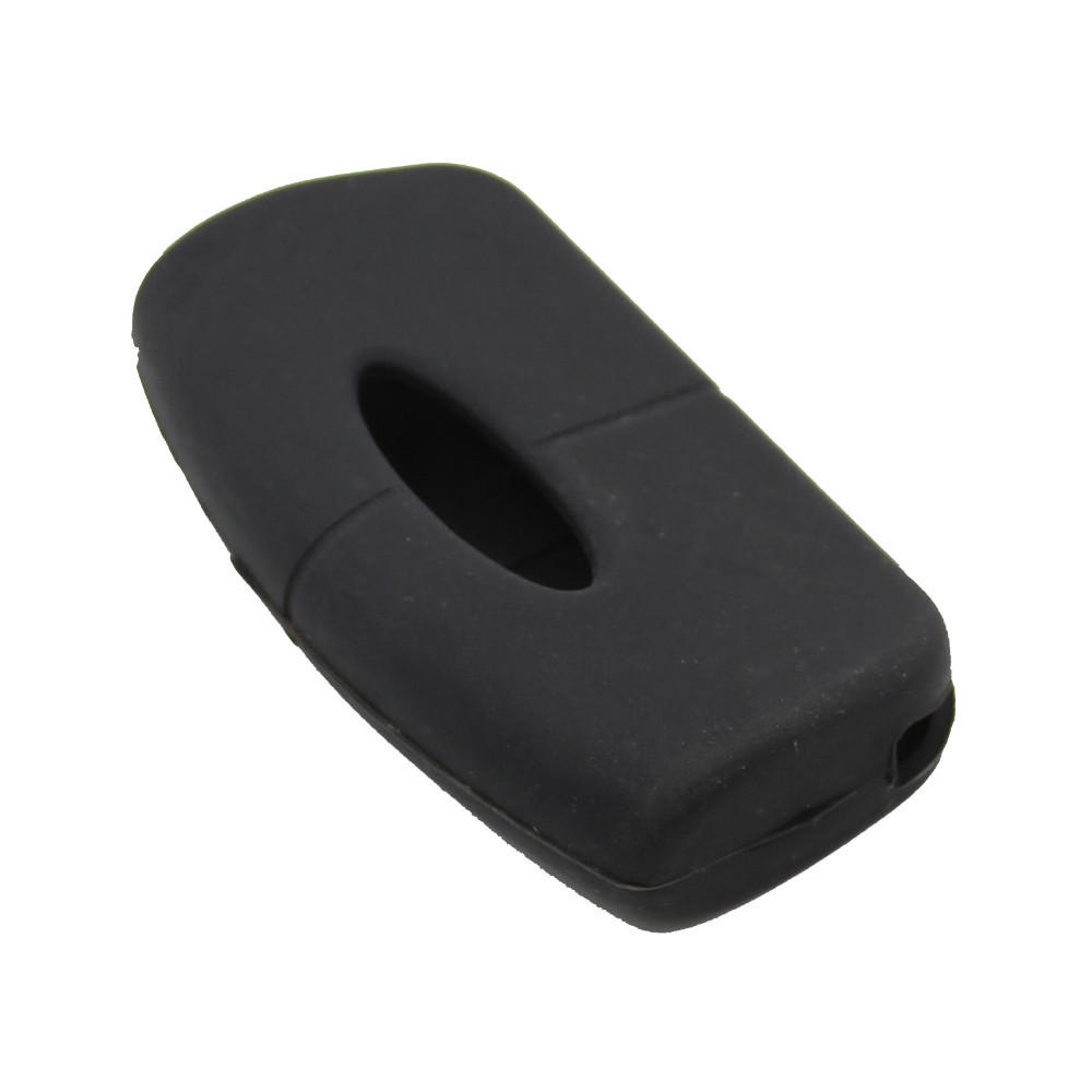 Silicone 3 buttons car key case 3 black for Ford