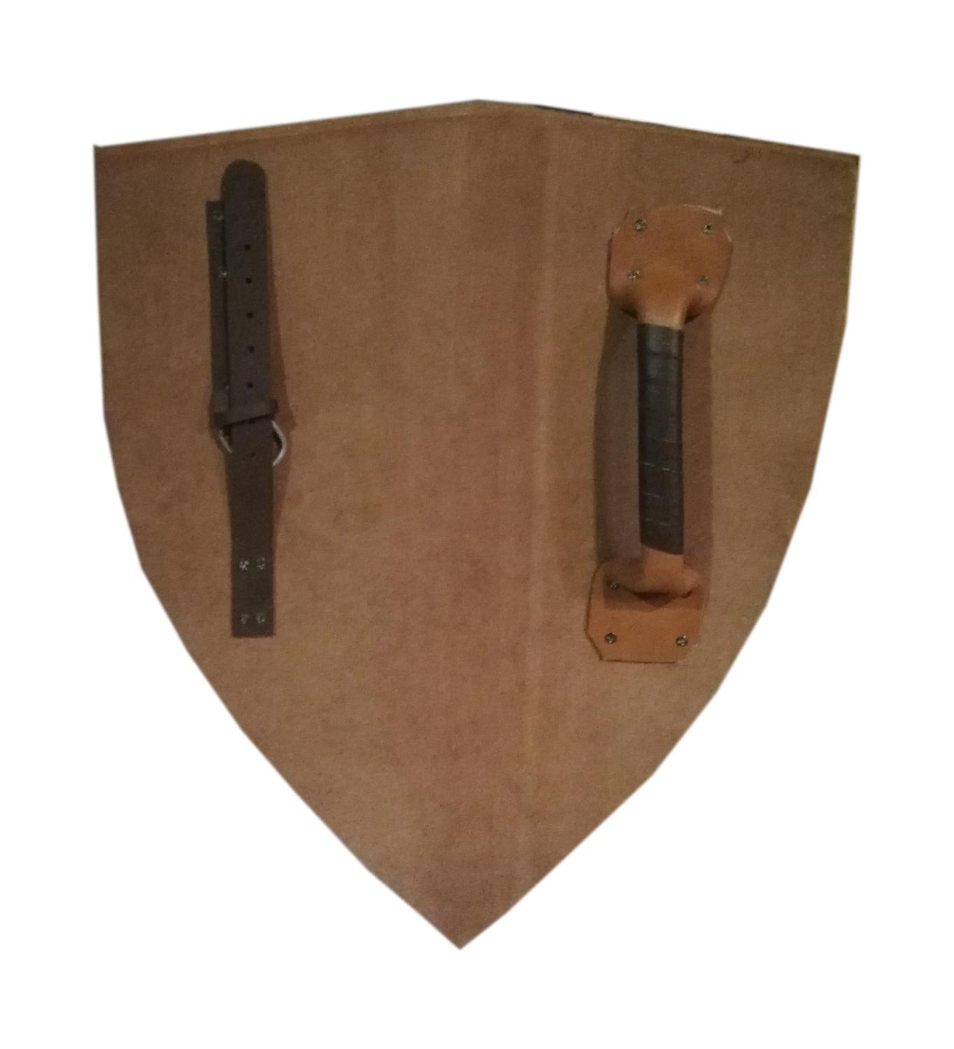 Wooden Medieval Valknut Viking Curved Shield SWE81