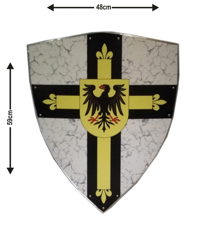 Wooden Medieval Eagle Viking curved Shield SWE82