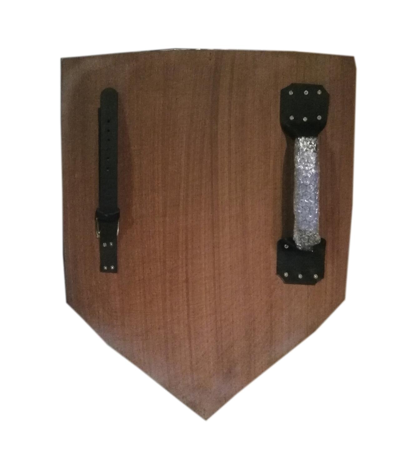 Wooden Medieval Viking Cross Shield - Blue SWE104