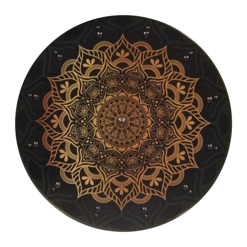 Wooden/ Medieval Mandala Jute Viking Shield SWE162