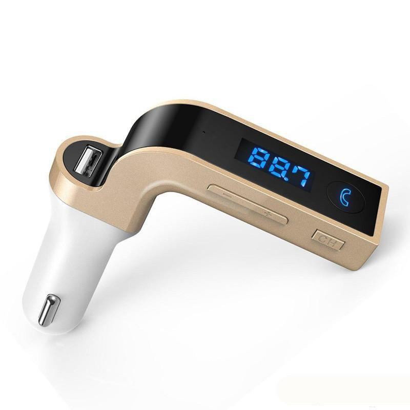 Bluetooth car FM transmitter modulator MP3 USB gold