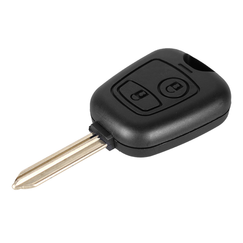2 button car key shell uncut blade for Citroen