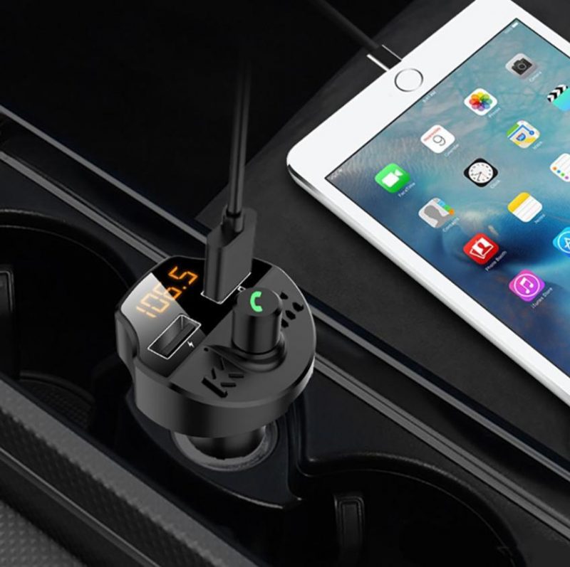 Bluetooth T66 car FM transmitter/charger MP3 wireless 3.1A