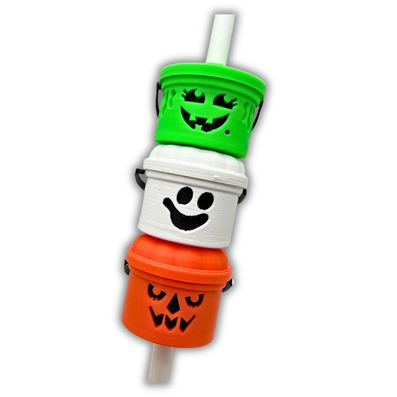 Mini McDonald's boo buckets straw topper for tumbler drinks