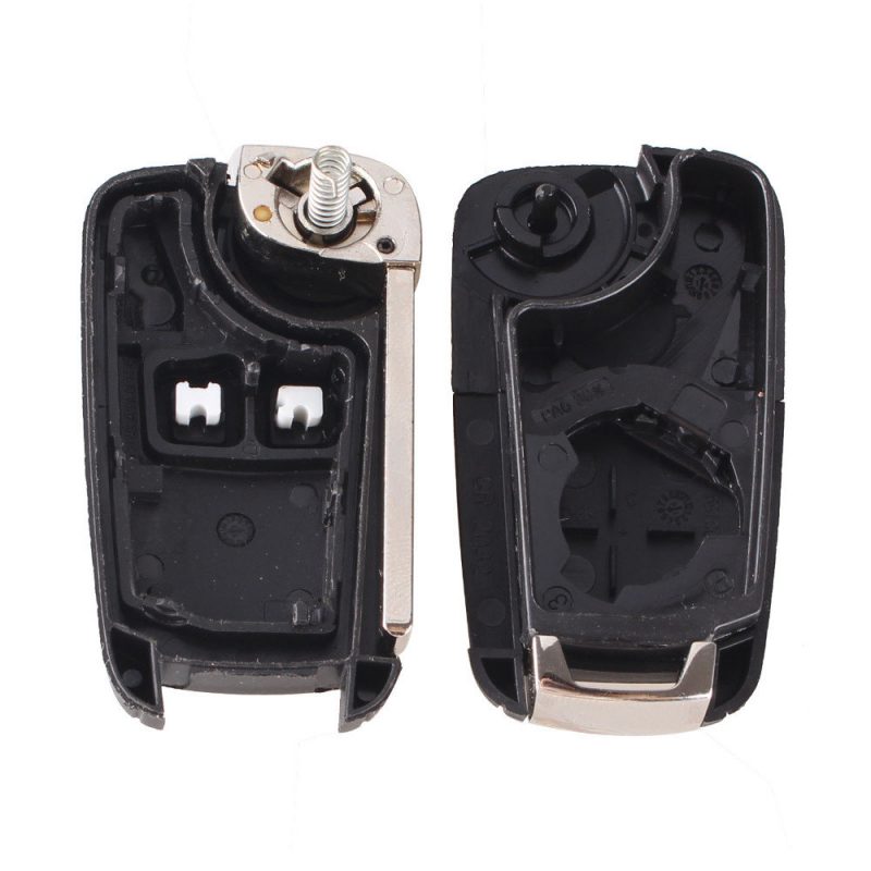 Flip remote key case 2 button HU100 for Opel