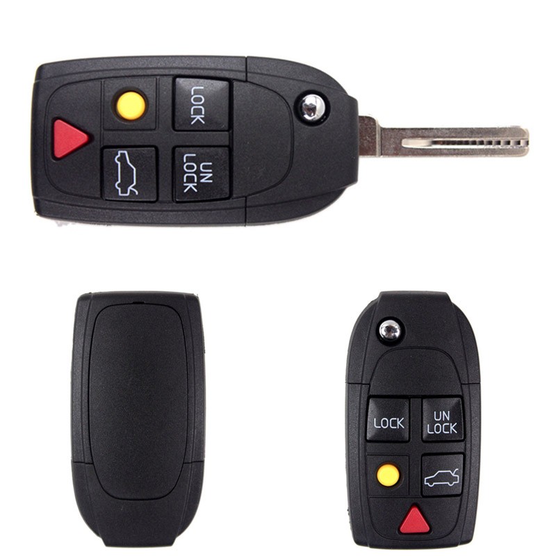 5 Buttons replacement remote key shell for Volvo