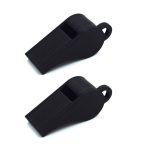 Whistle 2-pack PLA plastic 118+ Db black