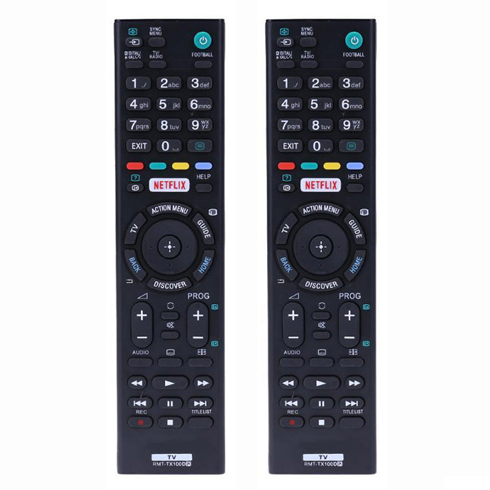 2x Universal RMT-TX100D remote control for Sony HDTV LED