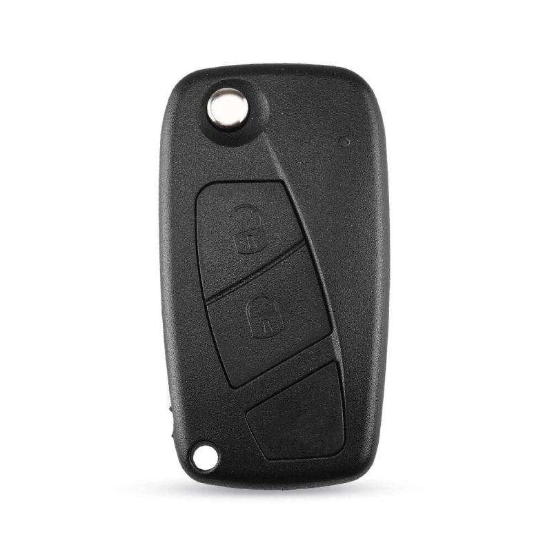 2 button car key shell for Fiat black