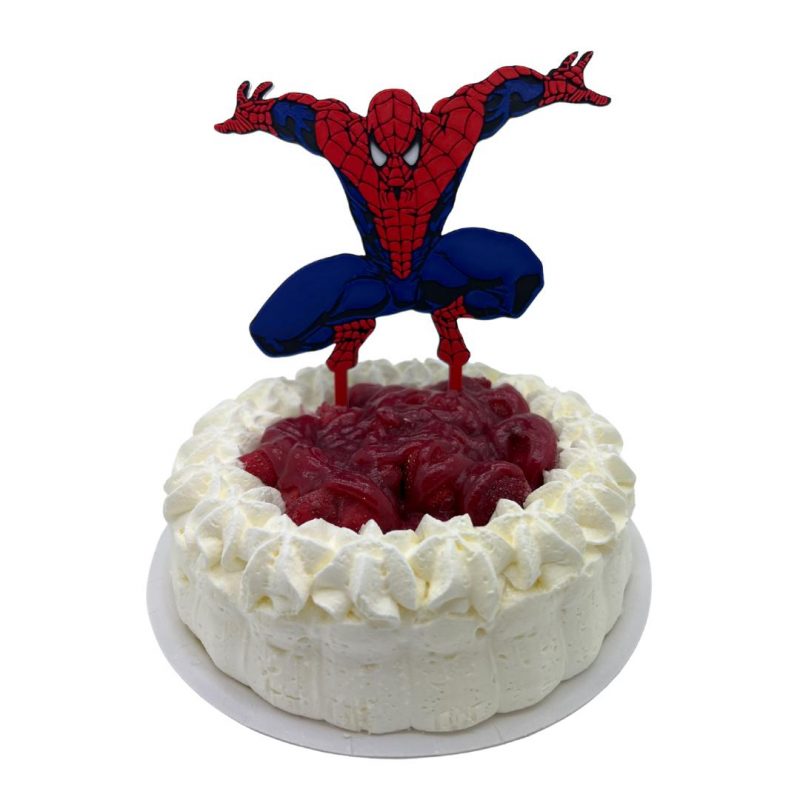 Spiderman party cake decoration topper