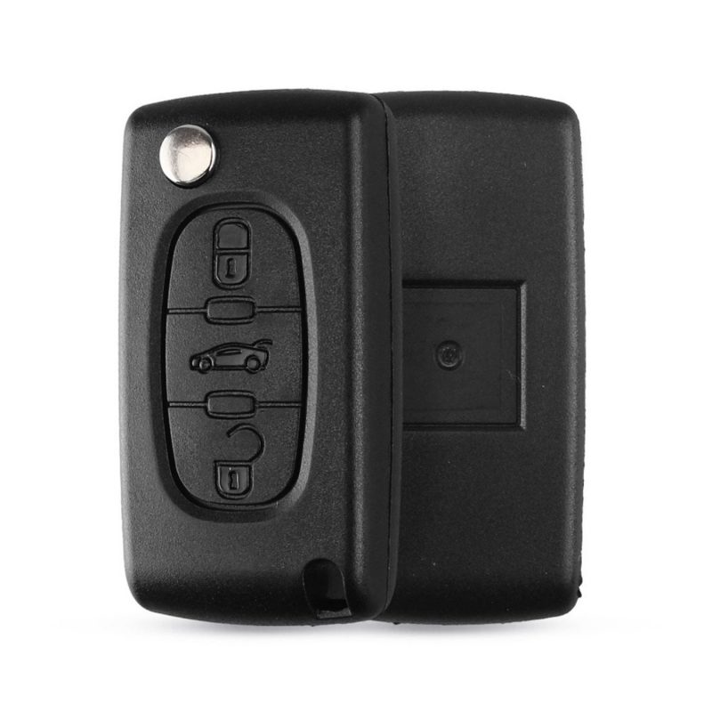 3 button CE0536 car key shell VA2 for PEUGEOT