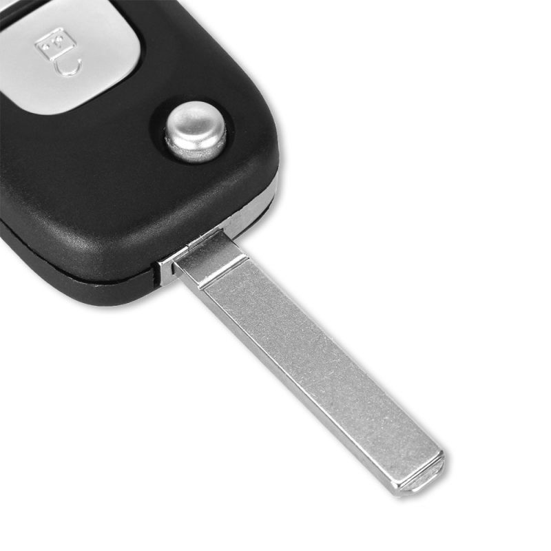 2 button flip key cover uncut blade for Renault