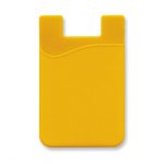 Silikon sock wallet card cash pocket sticker yellow
