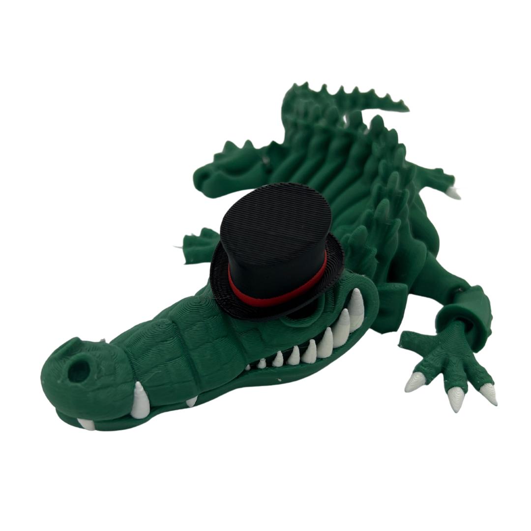 MagiCroc the Crocodile magician flexi skeleton decoration