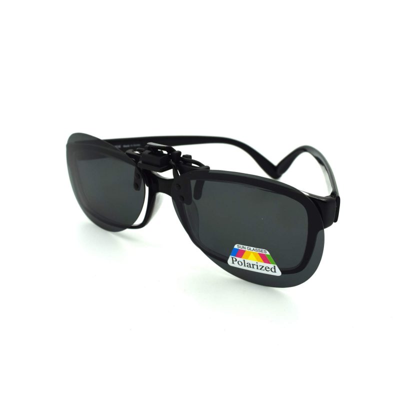 Oval glasses clip on/flip up polarized UV