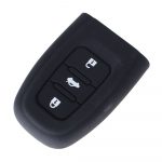 Silicone 3 buttons car key case black for Audi