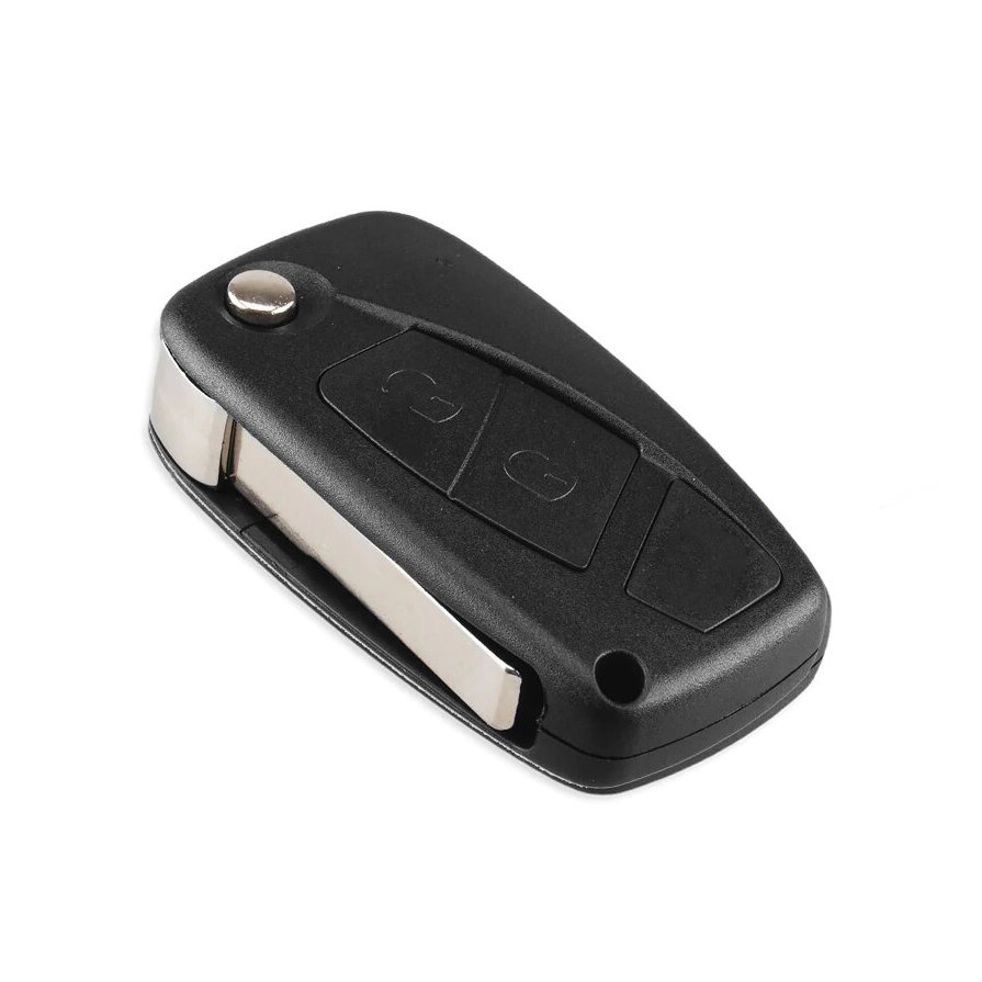 2 button car key shell for Fiat black