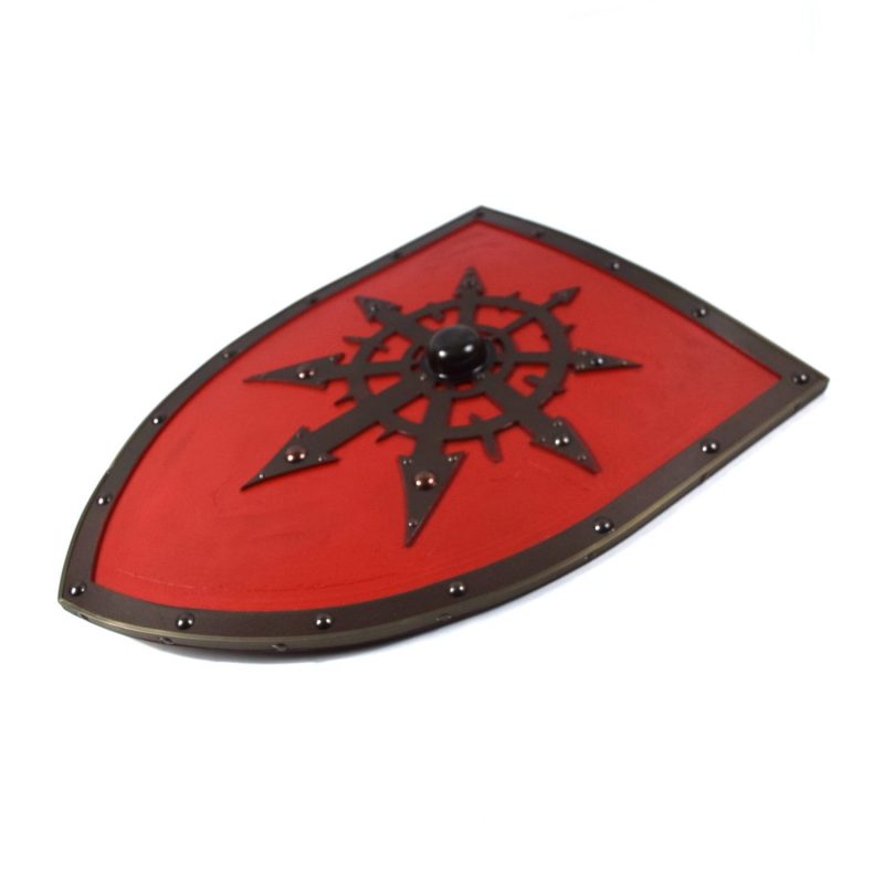 Symbol of Chaos Wooden Curved Viking Shield SWE115