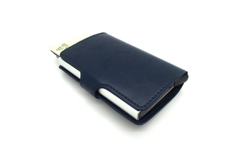 Theft Protection Wallet RFID Wallet Automatic Card Holders Blue