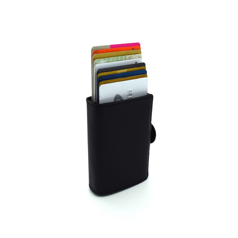 Double Anti-theft Wallet RFID Wallet Card Holder Black