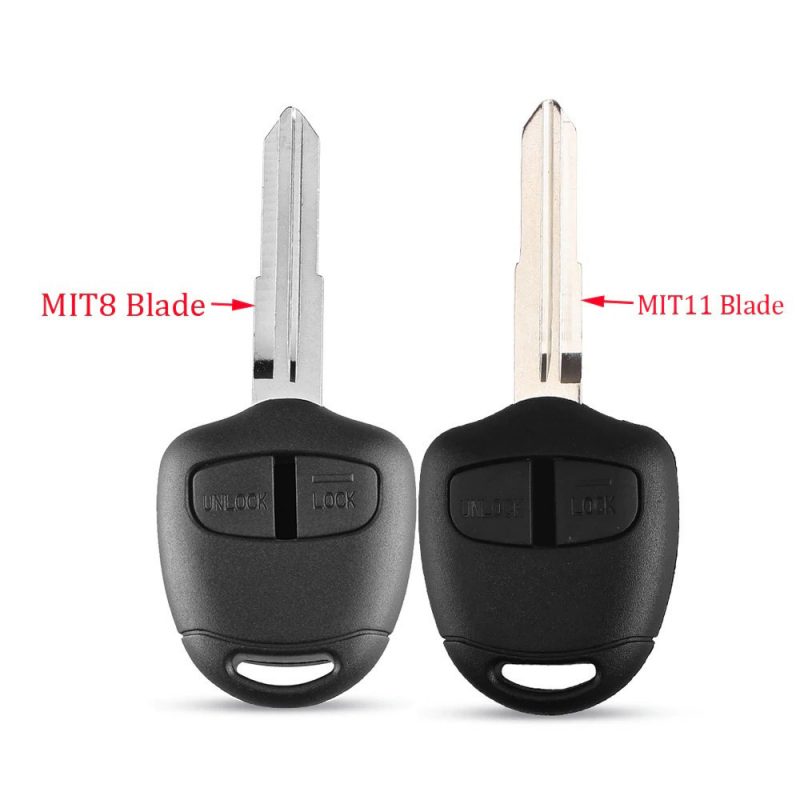 2 Buttons remote key shell MIT11 Blade for Mitsubishi