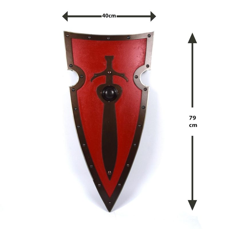 King Arthur wooden Viking curved Shield SWE111