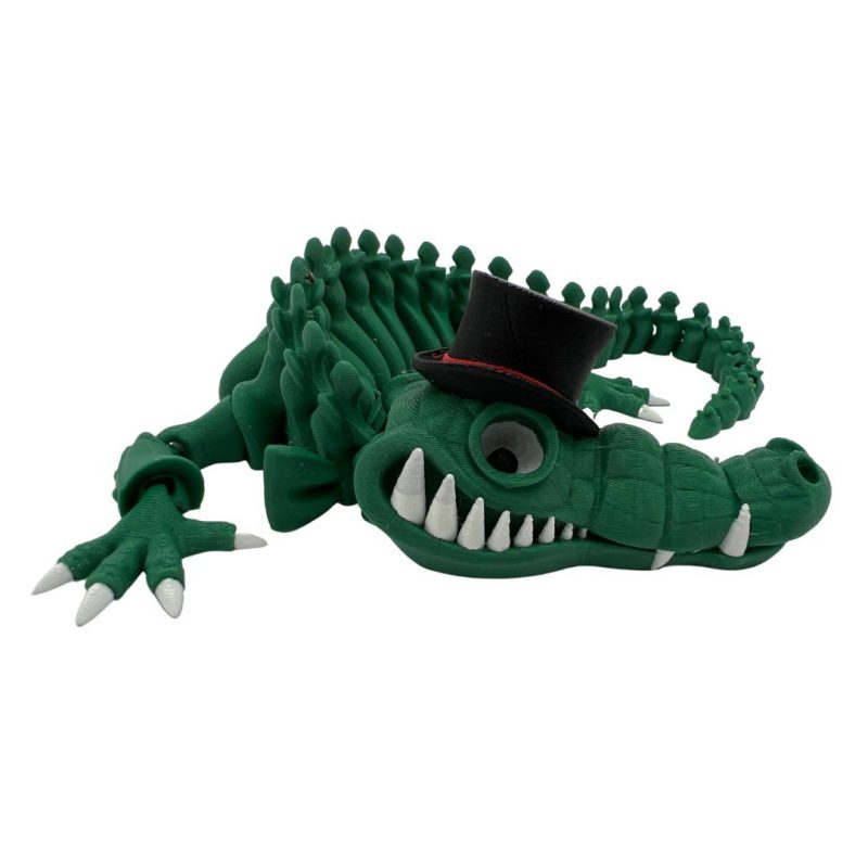 MagiCroc the Crocodile magician flexi skeleton decoration