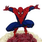 Spiderman party cake decoration topper
