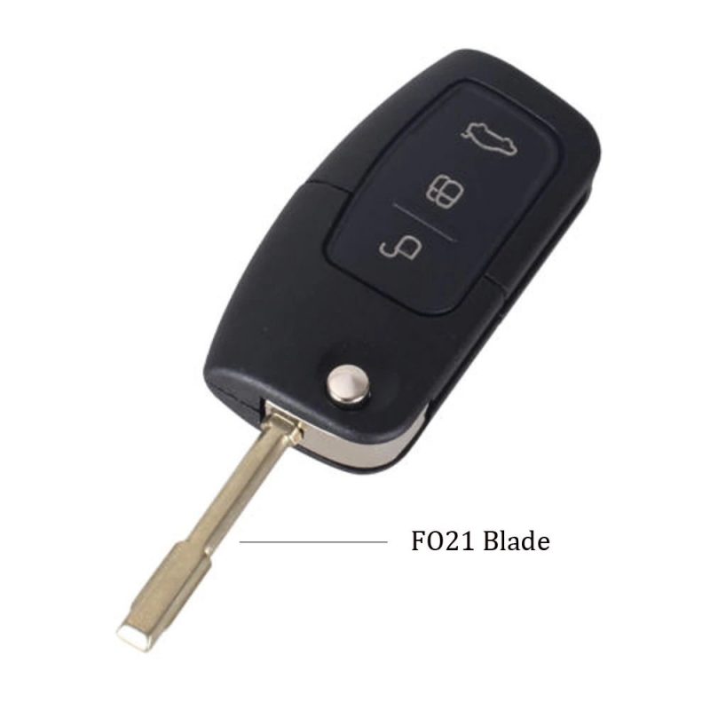 3 Buttons FO21 blade folding key shell B for Ford
