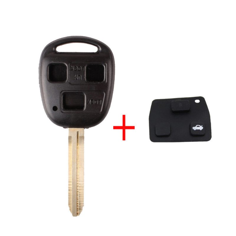 3 button car key TOY43 + keypad for Toyota