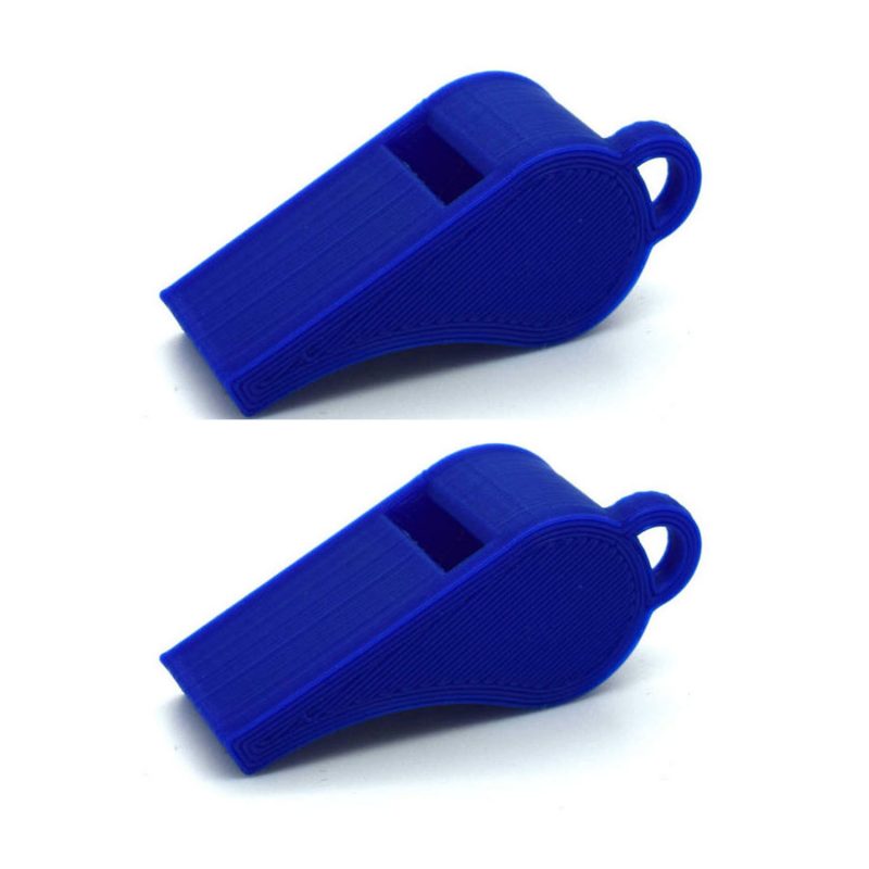 Whistle 2-pack PLA plastic 118+ Db blue