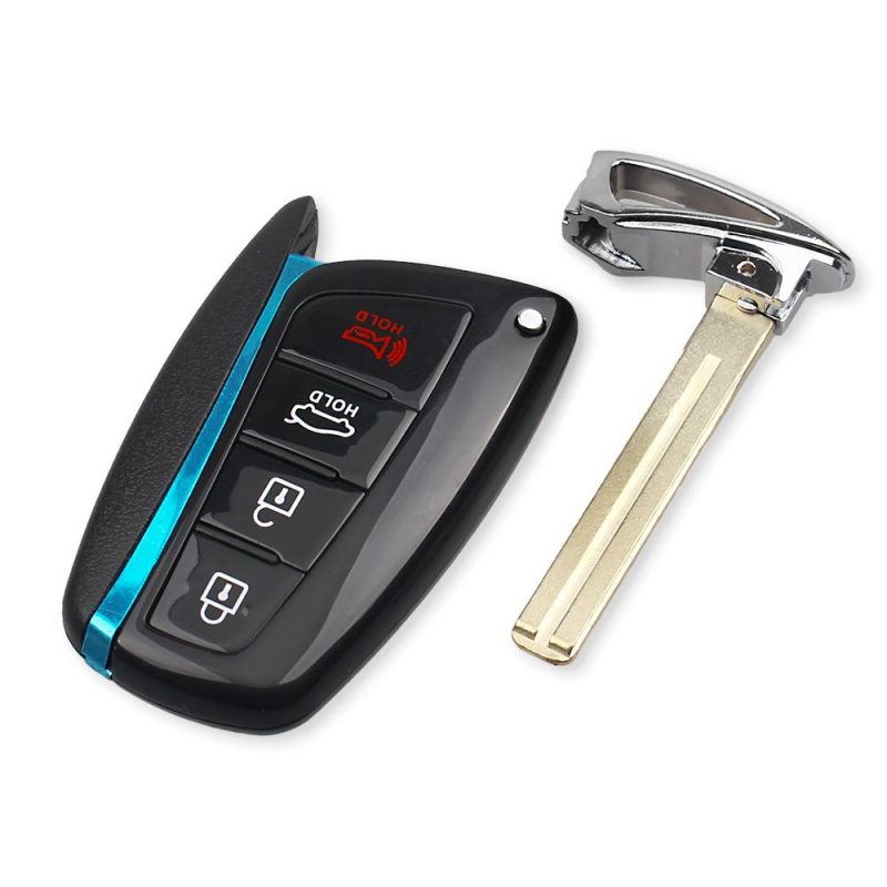 4 button remote key shell for Hyundai SantaFe Elantra