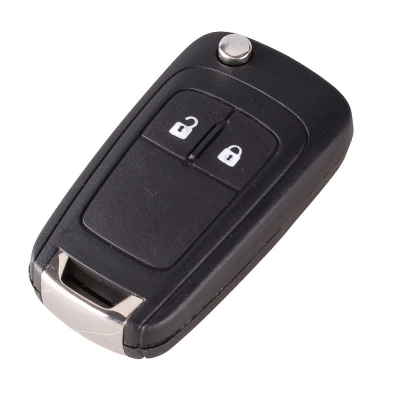 Flip remote key case 2 button HU100 for Opel
