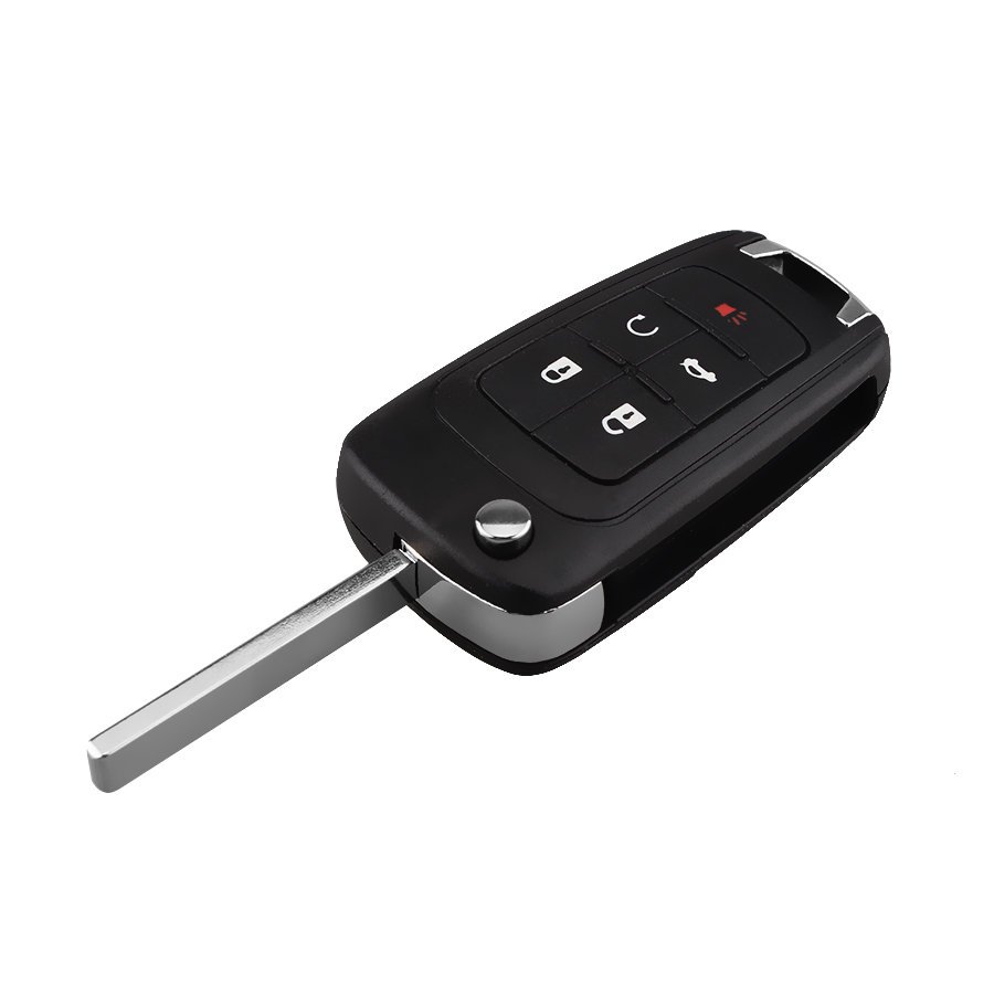 Flip remote key case 5 button HU100 for Opel