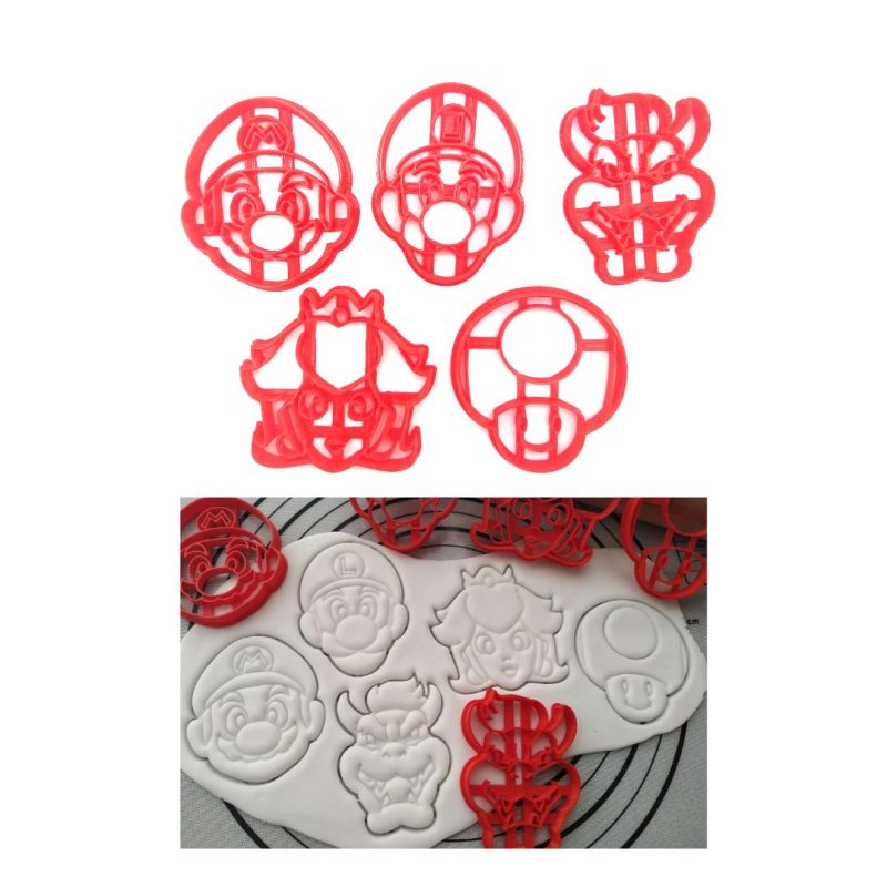 5 pcs cookie cutter Mario/Paw-Petrol/Pokemon 8 cm