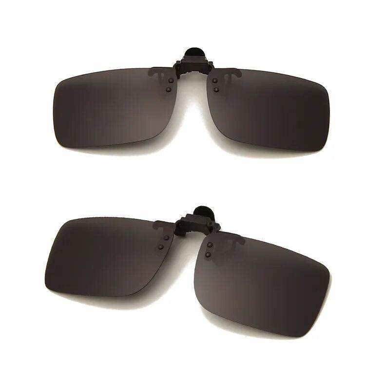Flexible UV polorized day night clip on sun glasses