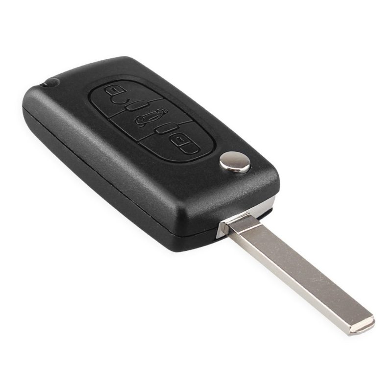 3 button CE0536 car key shell VA2 for PEUGEOT