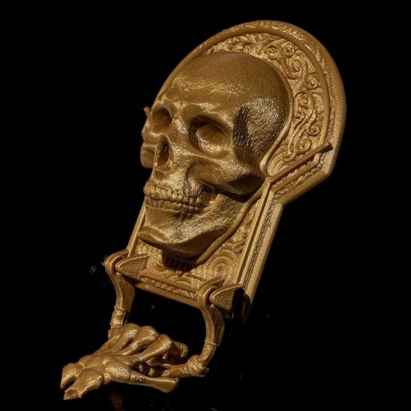 Skull door knocker halloween decoration
