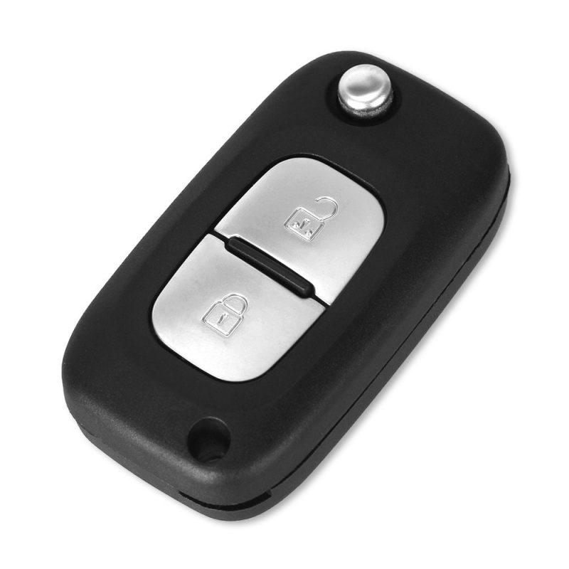 2 button flip key cover uncut blade for Renault