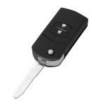 Flip remote key shell 2 buttons cover for Mazda