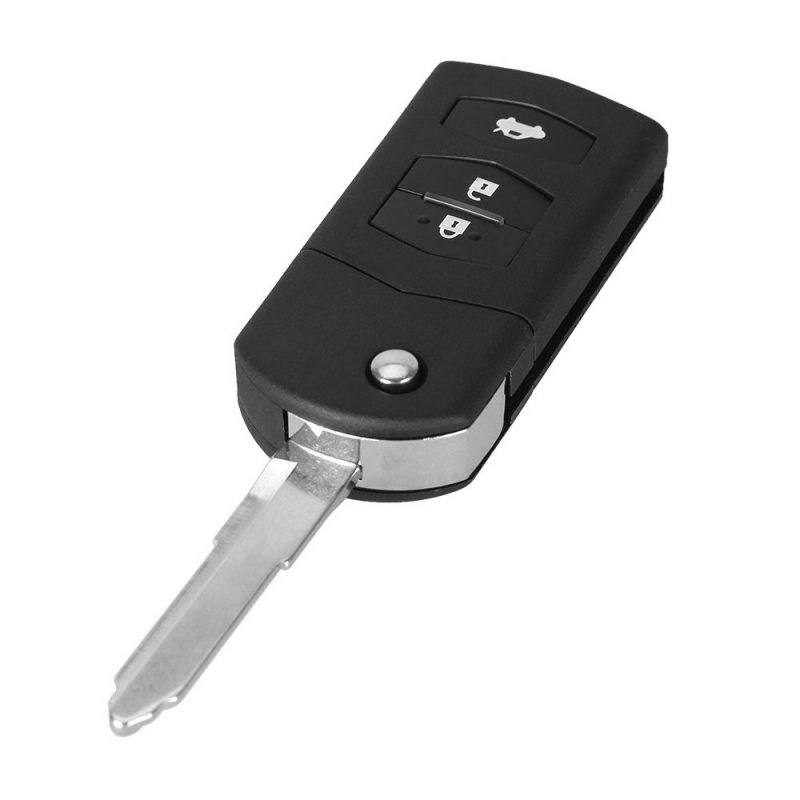 Flip remote key shell 3 buttons cover for Mazda