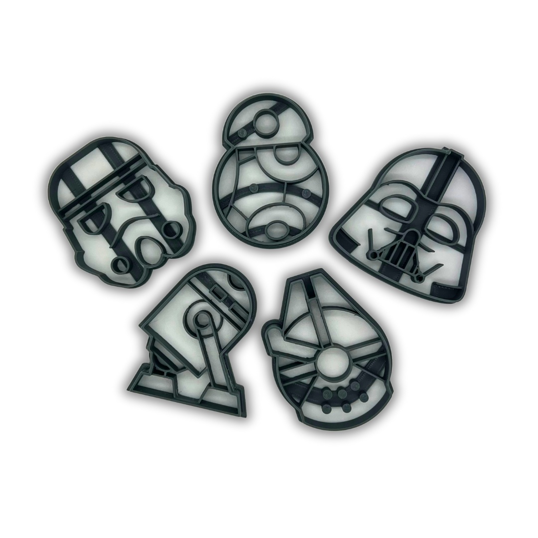 5 pcs Star Wars baking cake decoration cookie cutter