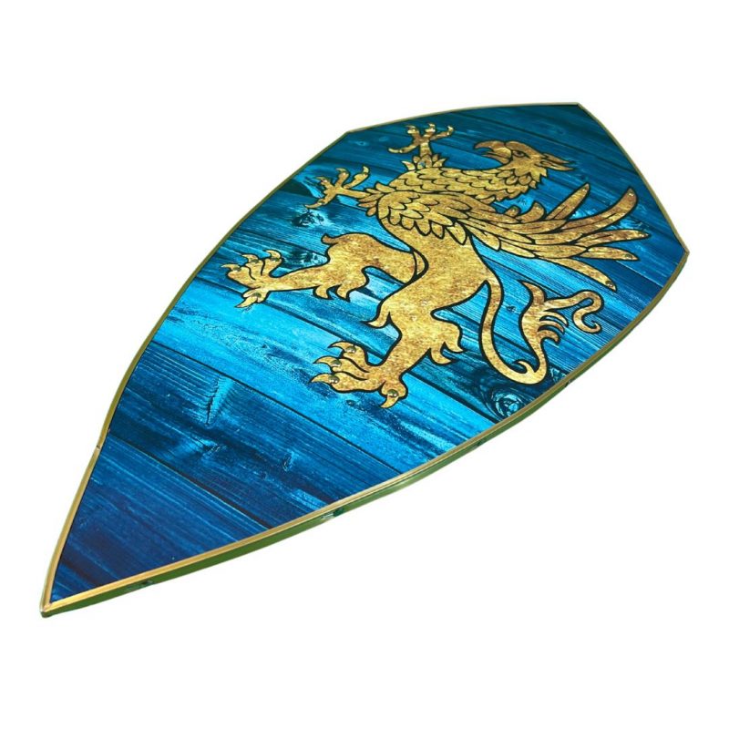 Wooden Medieval Rampant Eagle Shield SWE168
